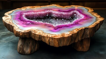 Geode-Inspired Tables